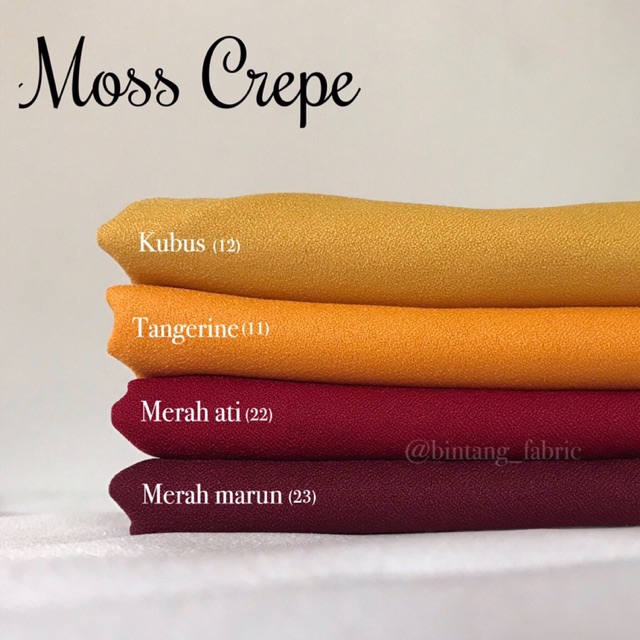 Bahan Kain Moss Crepe Arabian Crepe 1 Meter Shopee Indonesia