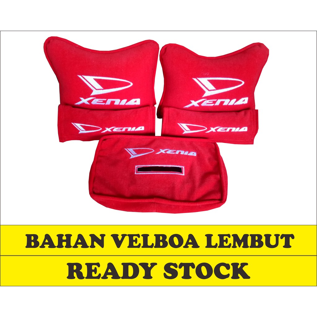 BANTAL SET MOBIL XENIA HEADREST MOBIL AKSESORIS MOBIL INTERIOR