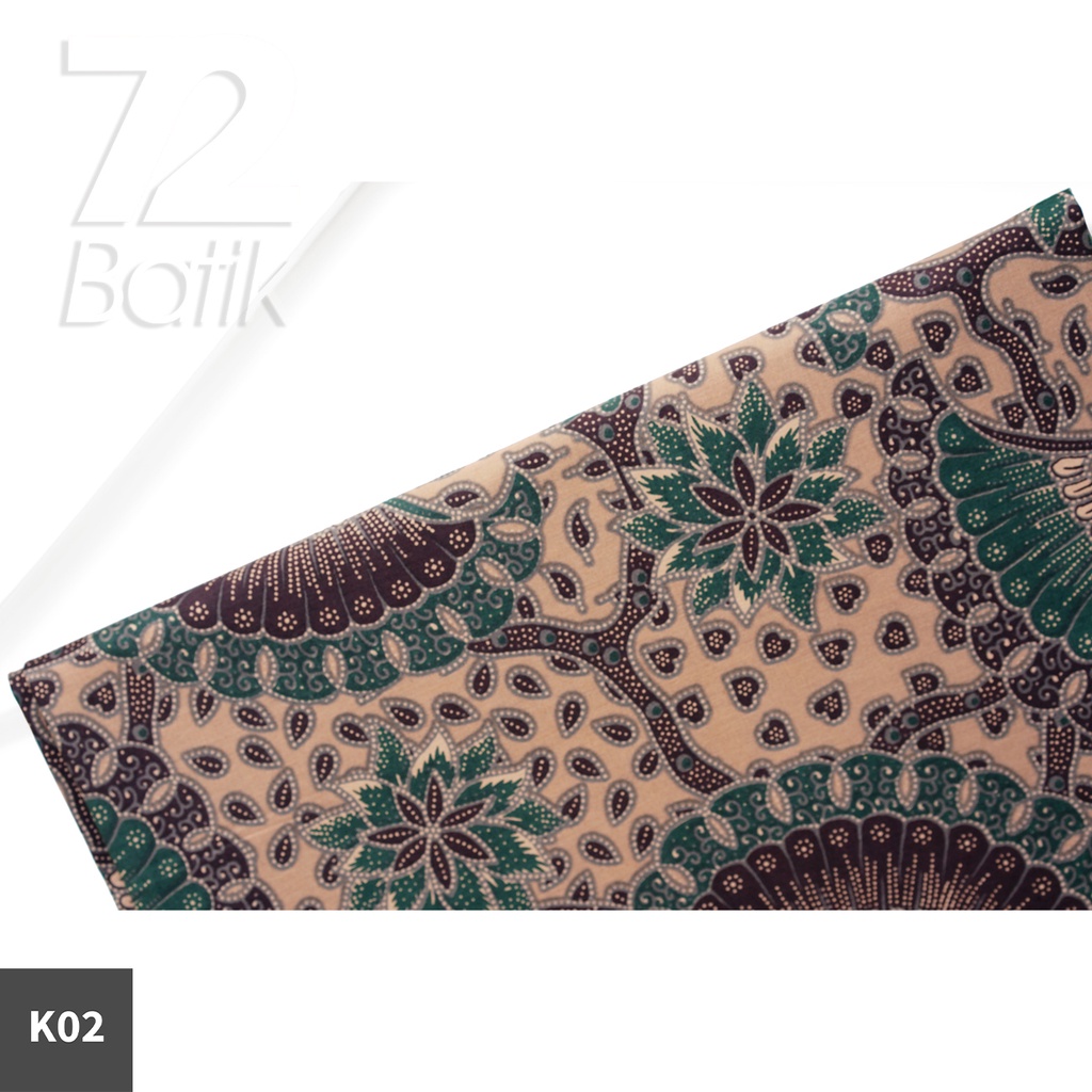 KAIN BATIK PREMIUM Bahan Katun Motif Godong Kembang Warna Cream 721624 Cap 72 Jarik Jarit Samping Kebat Panjang Batik Katun Modern Premium Bahan Seragam Batik Pernikahan Kantor Keluarga Murah Kamen Jadi Batik Bali Lembaran