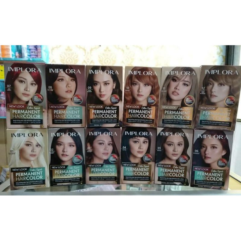 NEW!!!  IMPLORA Cat Rambut Permanent Halr Color Expert BPOM - Original bpom