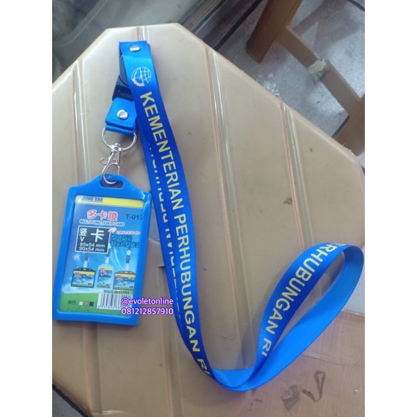 ID Card lanyard nametag kementerian perhubungan 1 set kemenhub