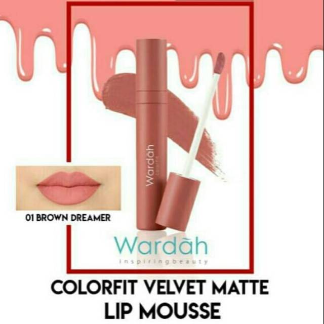 ORI Wardah Colorfit Velvet matte lip mouse 01