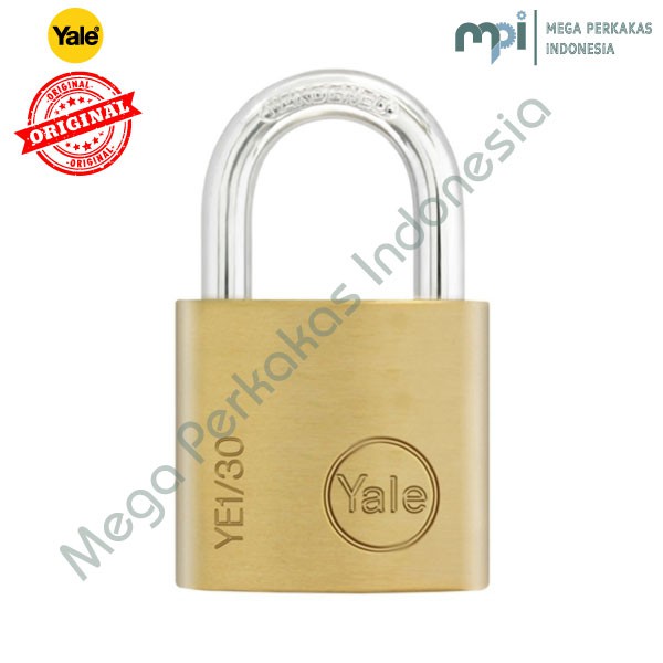 GEMBOK PADLOCK YALE YE1 30 115 Brass Padlock Essential Series