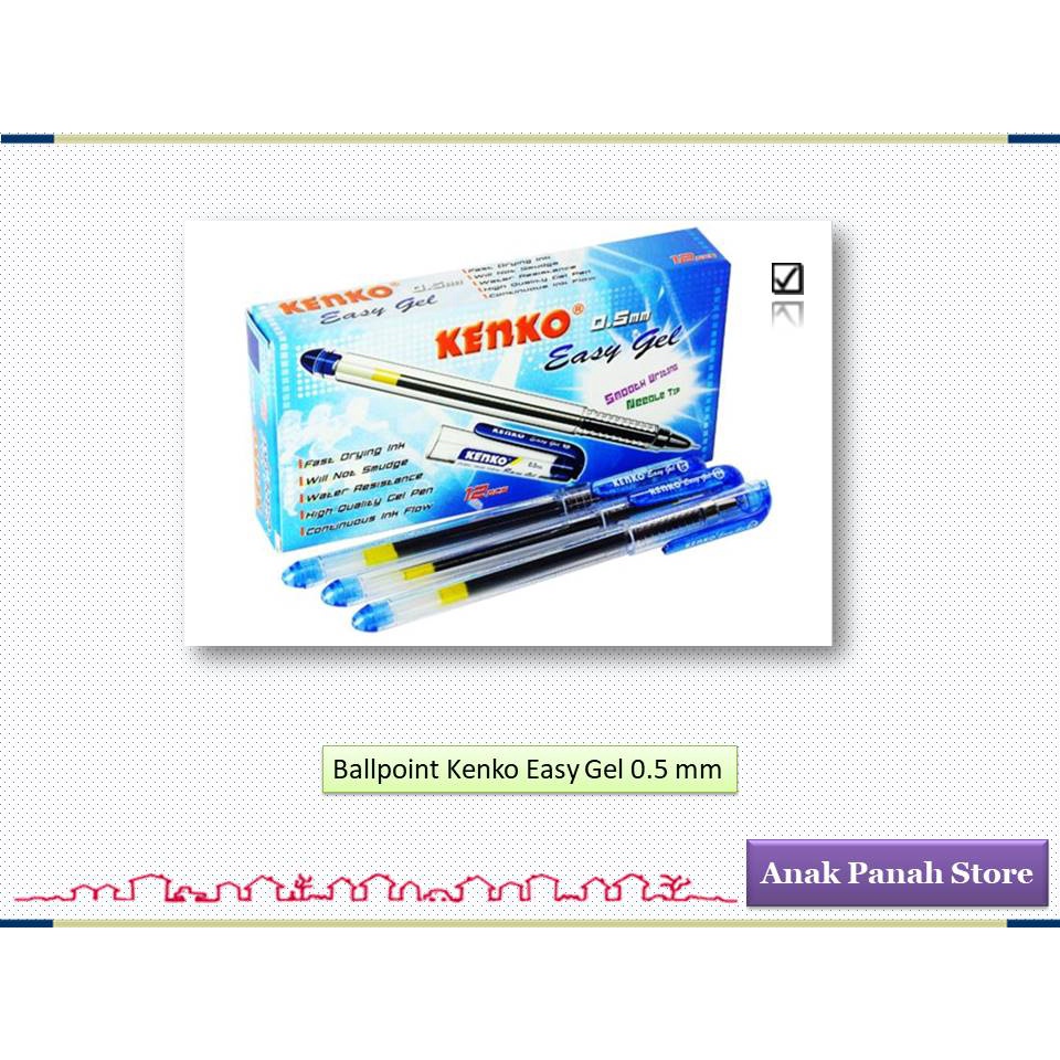 

Pen Gel Merk Kenko Easy Gel ( isi 12 buah )