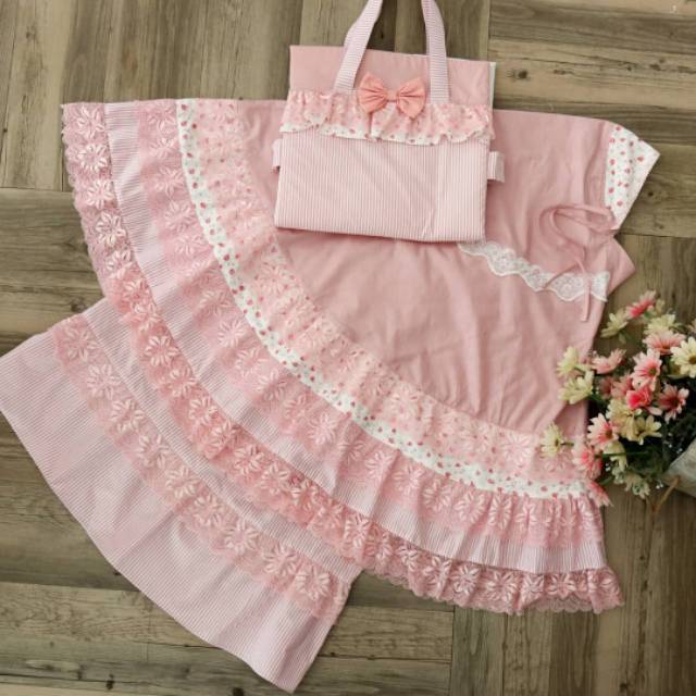 Alilac mukena peach 07