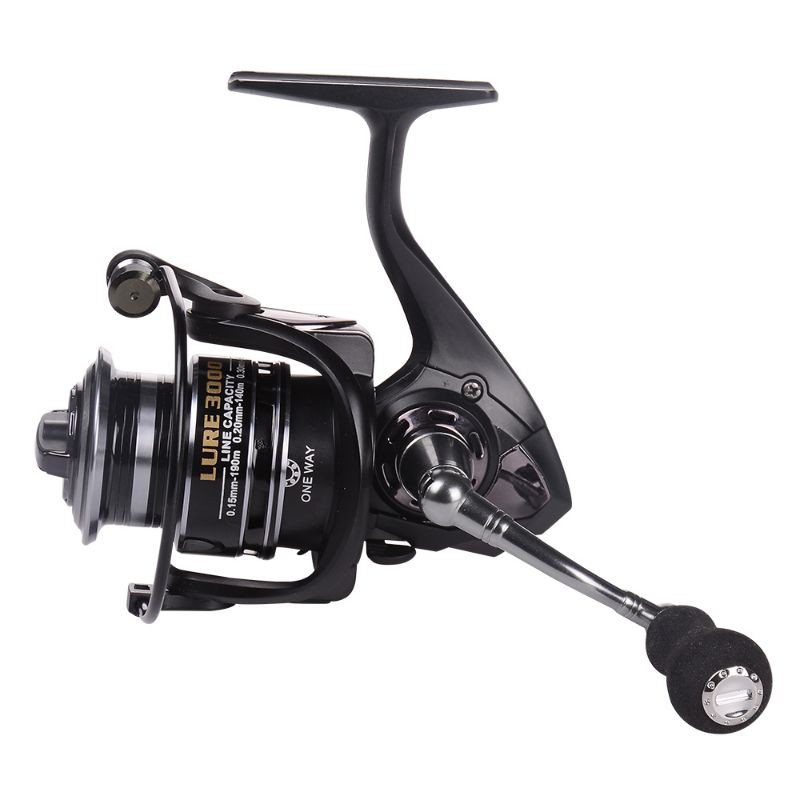 Grab Medan MP Debaone Fishman LURE 2000 Spinning Reel Pancing 5.2:1 12+1 Ball Bearing - Black D