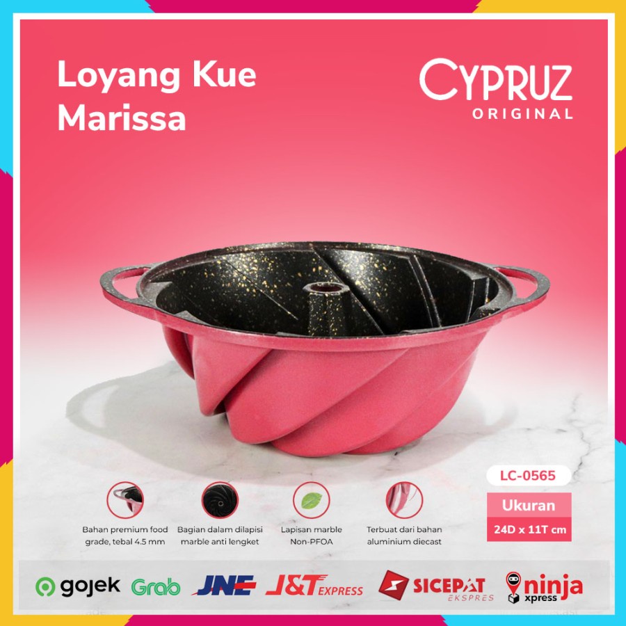 Cypruz Cake Bundt Pan / Loyang Marissa LC-0565