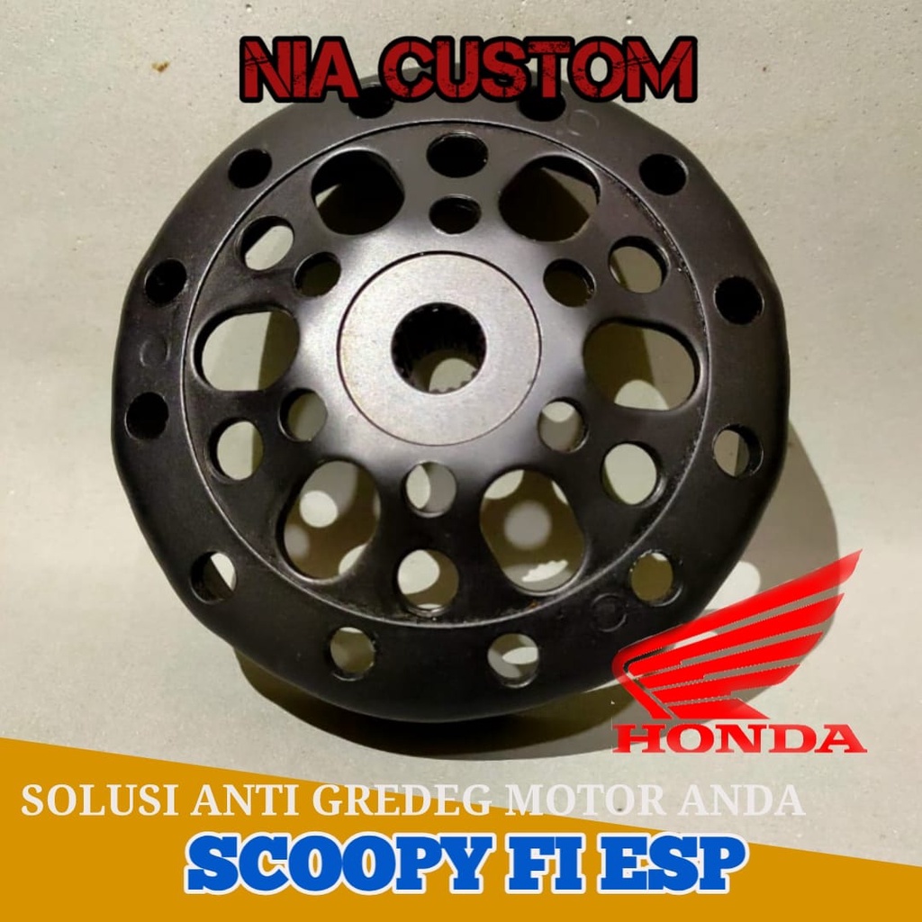 Mangkok Kampas Ganda SCOOPY FI ESP CUSTOM ORIGINAL ANTI GREDEG