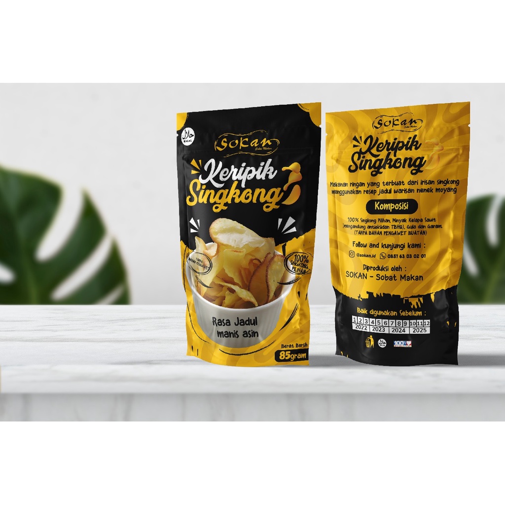 

Keripik Singkong SOKAN Sobat Makan TANPA BAHAN PENGAWET HALAL
