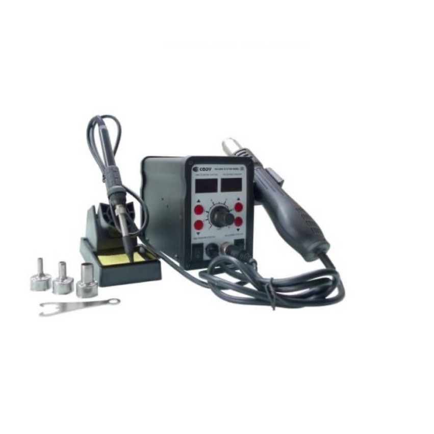 DEKKO 858 Soldering Station & Hot Blower Air Heater Solder Uap Panas