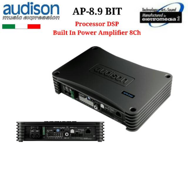AUDISON AP-8.9 BIT Processor DSP Built In Power Amplifier 8-Channel Audio Mobil 8Ch AP8.9