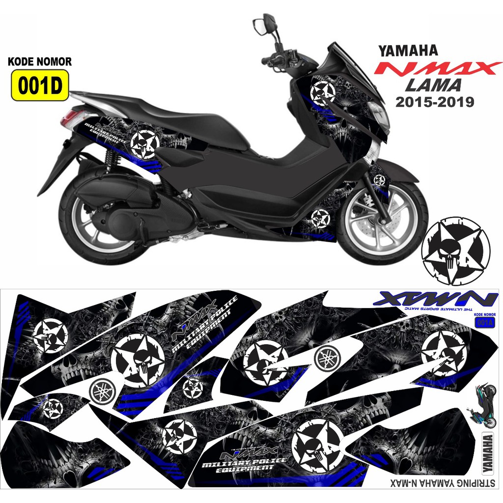 Sticker Striping Decal ALL YAMAHA NMAX NEW 2020-2021 LOKAL - Aksesoris Stiker Body Motor Nmax