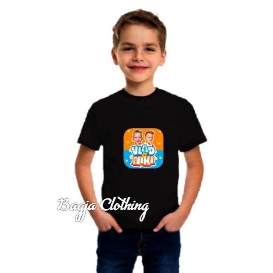 kaos anak Vlad dan Niki logo 01 baju anak vlad Niki