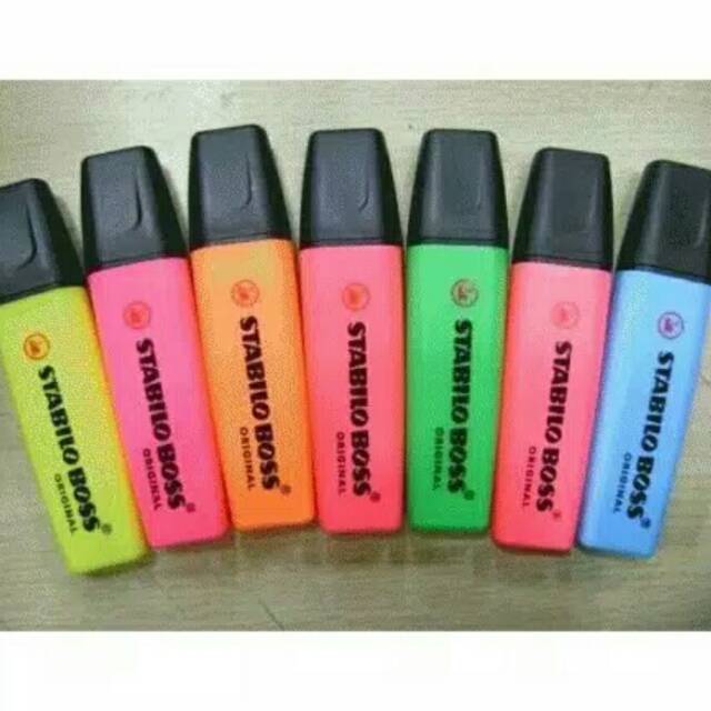 

Stabilo Boss Original datu boks satu warna tidak bisa campur