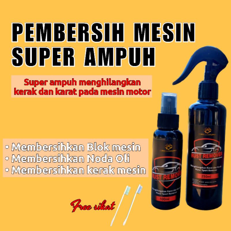 RUST REMOVER spray, Degreaser Obat Pembersih kerak/karat, Mesin Mobil Motor, kerak panci, kerak kamar mandi