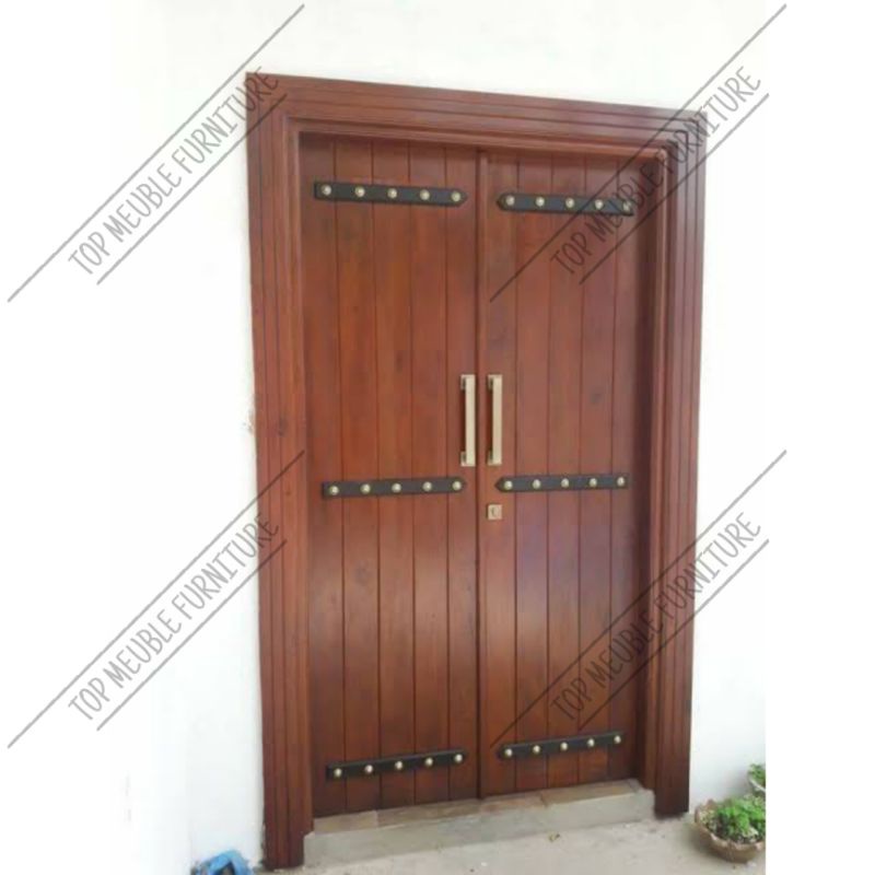 Pintu rumah daun pintu kupu tarung dengan sentuhan metal doff