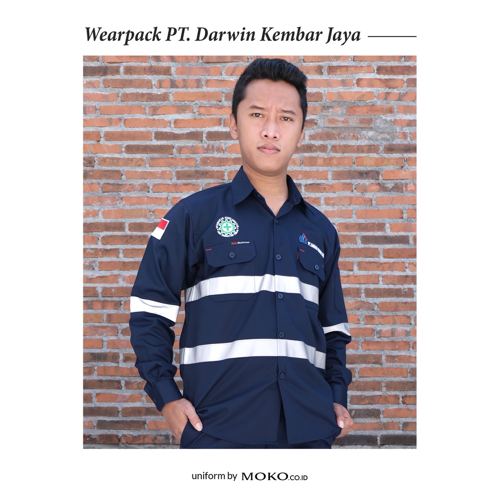 MokoWorkwear - BAJU SERAGAM WEARPACK ATASAN PAKAIAN WEARPACK SAFETY BENGKEL