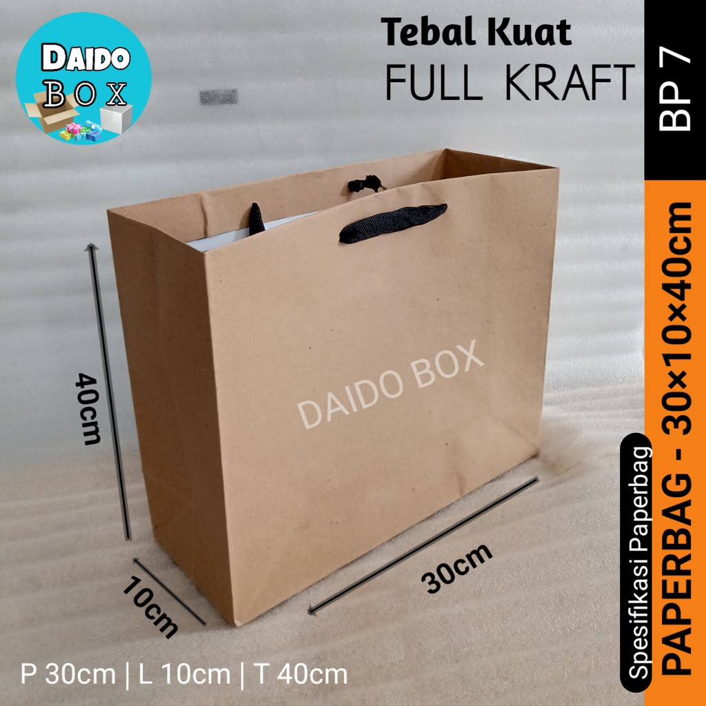 

ISI 12 BIJI Paper Bag Murah 30x10x40 Bp7 | Kantong | Tas Kertas | Paperbag Polos