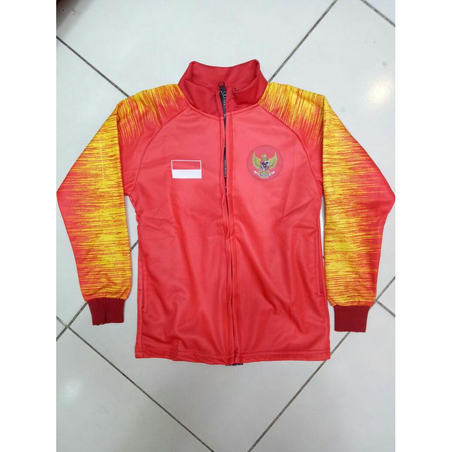 JAKET KIDS ANAK TIMNAS INDONESIA RED TERBARU original