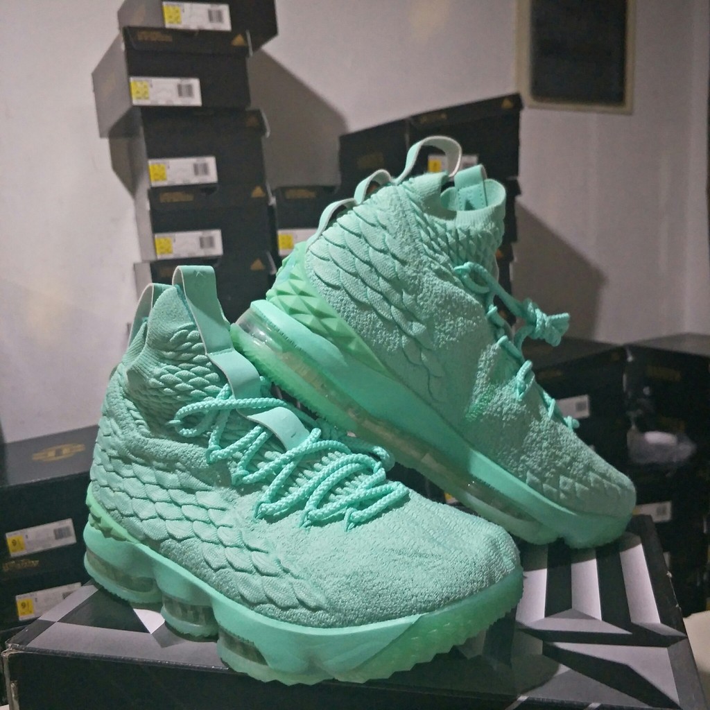 mint green lebron 15