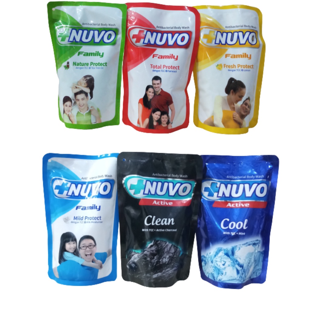 NUVO BODY WASH 250ML/450ML REFILL/centraltrenggalek