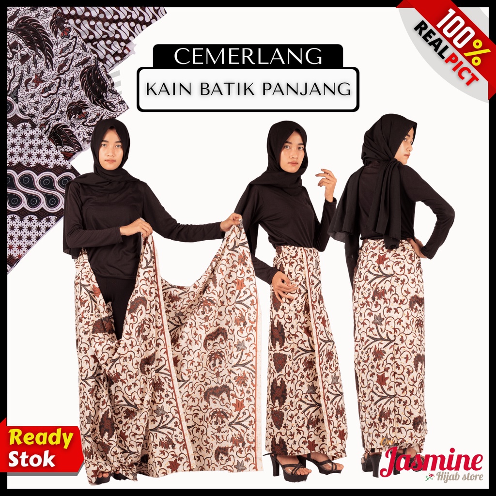 Kain batik meteran katun solo murah premium cemerlang cap cent  jarik melahirkan bahan kebaya halus