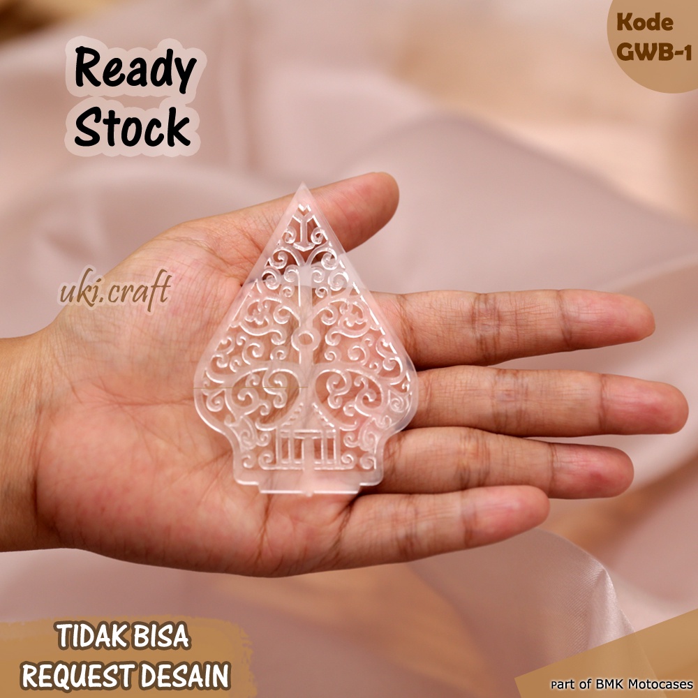 Gunungan Wayang Akrilik Bening Dekorasi Hiasan Mahar Gunungan Wayang Akrilik Bening