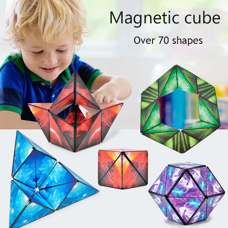 2022 Mainan Puzzle Kubus Magnetik 3D 6x6 Untuk Asah Otak Anak