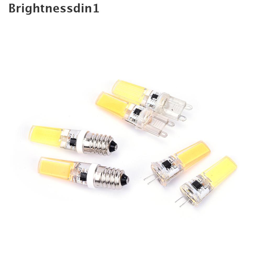 (Brightnessdin1) G4 G9 E14 9w 220v Lampu Bohlam Led Cob Smd Bahan Silikon