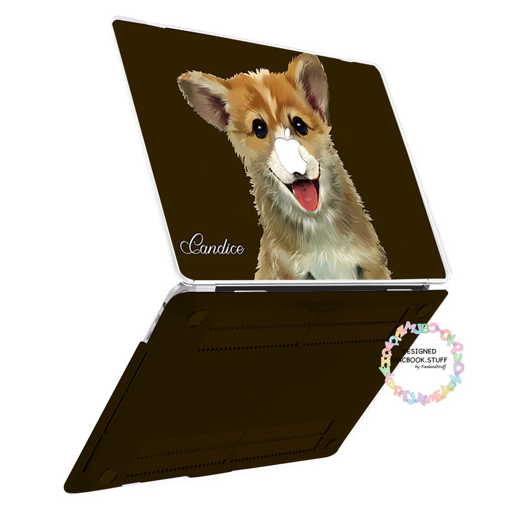 MACBOOK Case CUSTOM CORGI FACE  NEW AIR PRO RETINA 11 12 13 14 15 16 INCH NON /  WITH CD ROOM / TOUCHBAR / TOUCH ID / M1 2020 2021 2022