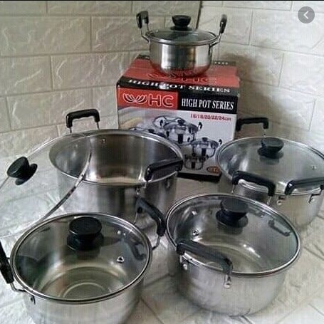 COD PANCI SET 5 PCS TUTUP KACA / PANCI SET STAINLESS / Zafka Store