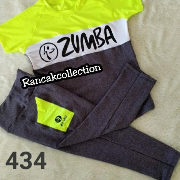 ➷ Setelan Olahraga Wanita Jumbo Fitnes Baju Olahraga Premium Senam Sepeda H8M9 Polos Original Big Si