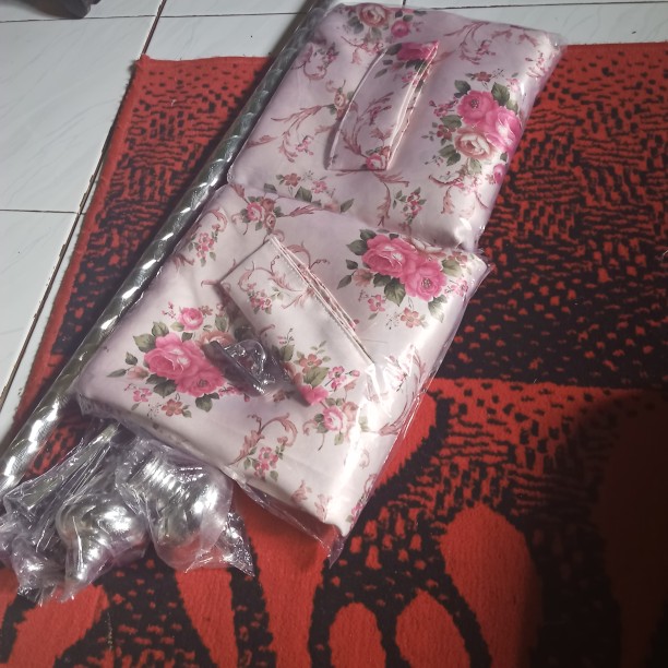 Gordyn Gorden Blackout Shabby Sakura Bolak Balik