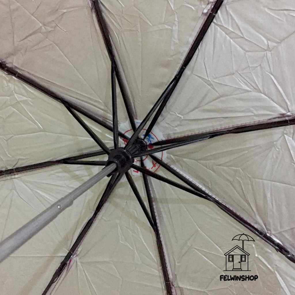 FELWINSHOP Payung Lipat Polos Warna Dalam Silver Murah!!! Payung Promosi Nagoya