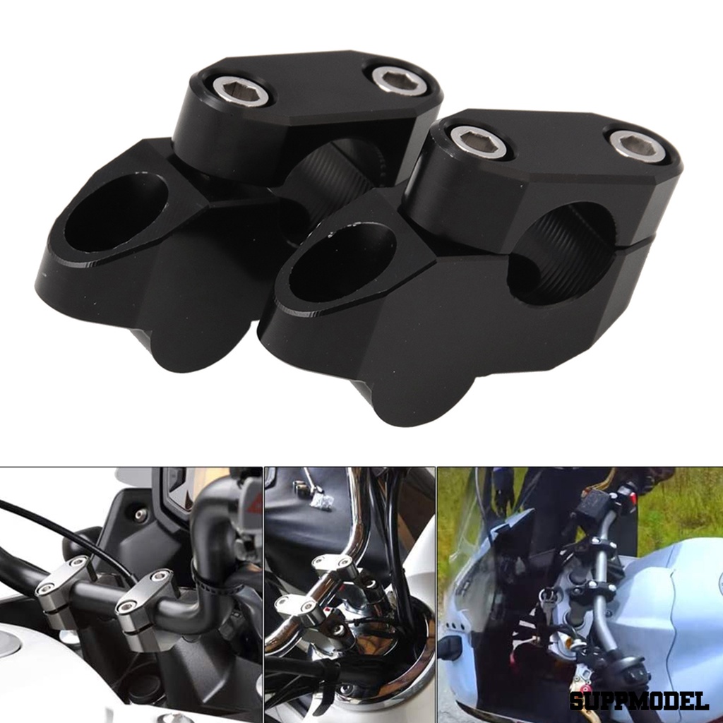 SPM 2Pcs 22mm Aluminum Motorcycles Heightening Handlebars Motorbike Accessories