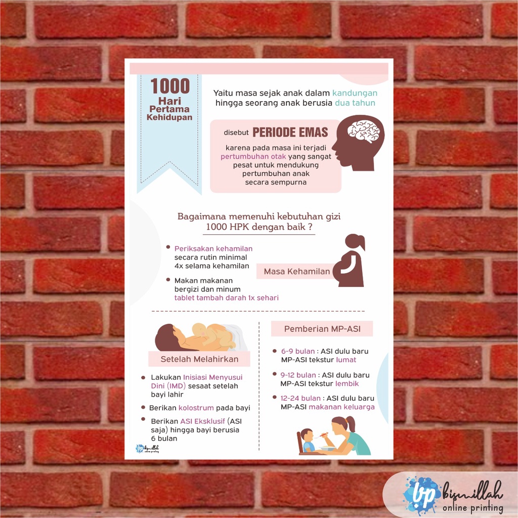 

Poster Kesehatan 1000 Hari Pertama Kehidupan