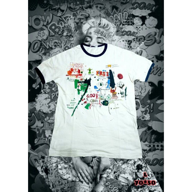 Kaos Jmb x uniqlo Jean Michel Basquiat second original