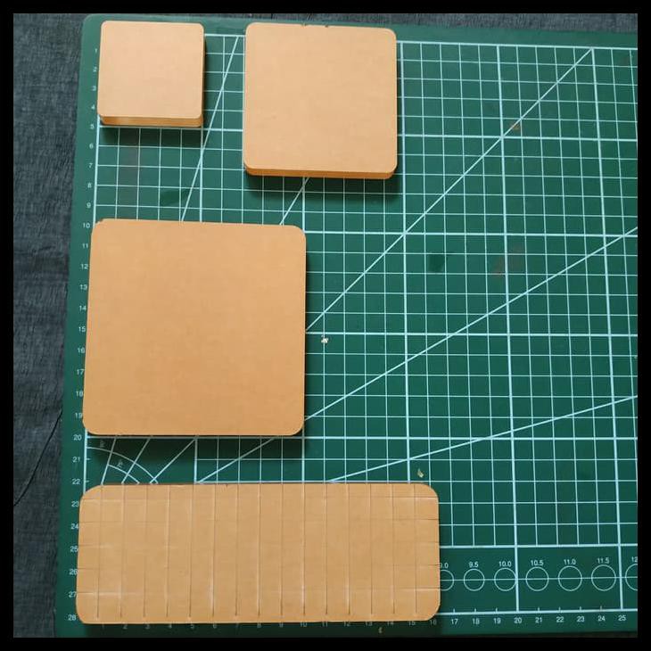 

Ready...Ready...Ready... Acrylic Stamp Pad, Bantalan Stempel Akrilik Clear Silicone Stamp - Grid