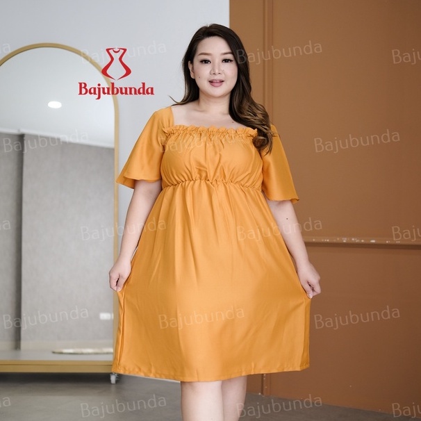 LD 120 DRESS JUMBO BIG SIZE POLOS BAJU WANITA NELLY