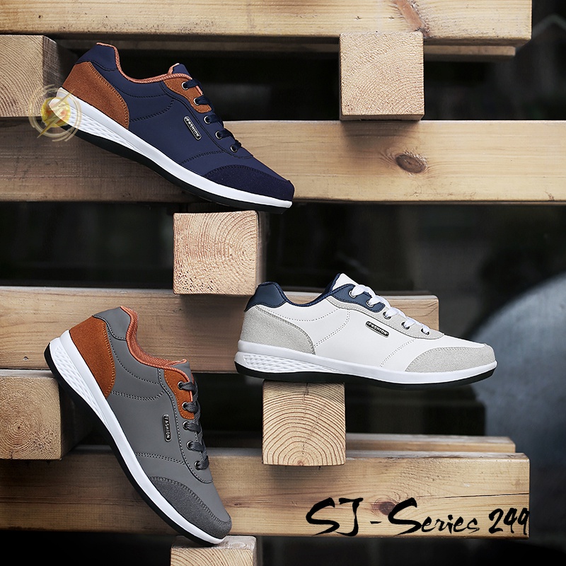 [MONA] (FREE BOX)  Sepatu Sneakers Pria Casual Trendy Kualitas Import Premium - 249