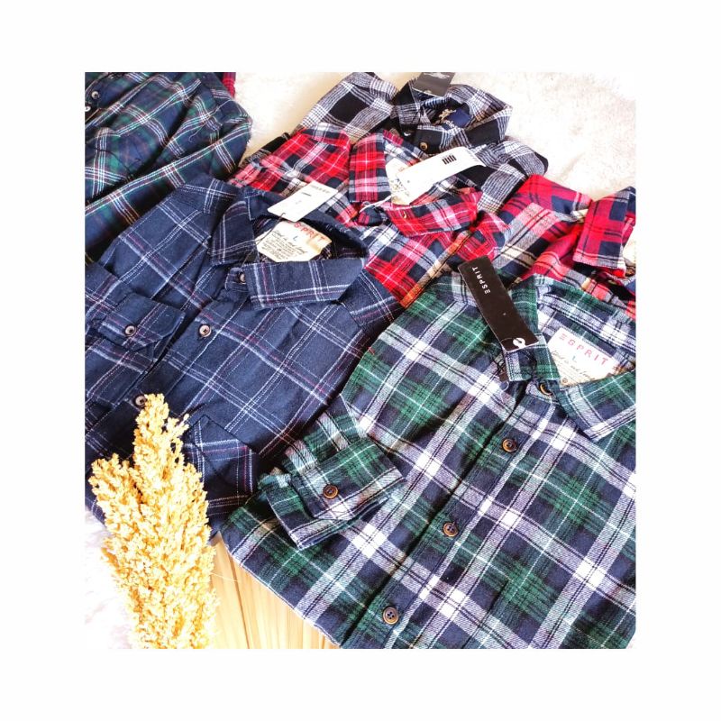 KEMEJA/COWOK/FLANEL/ORIGINAL/ESPRIT/GOODMATT