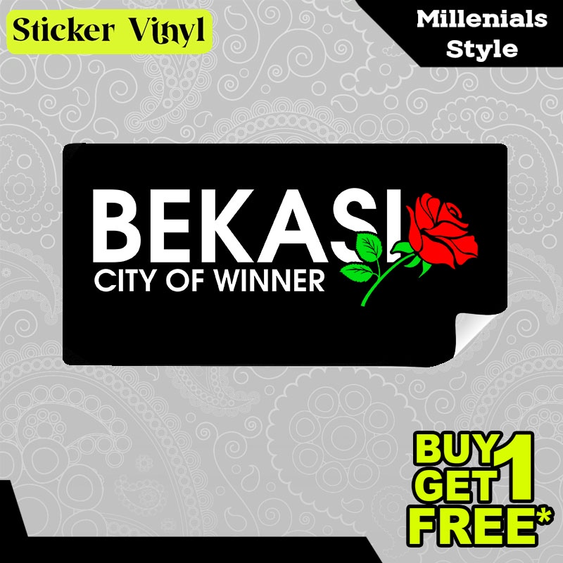 

Stiker Sticker Bekasi City of Winner Tulisan Kalimat Keren dan Inspiratif Aesthetic Bahan Vinyl Satuan Anti Air