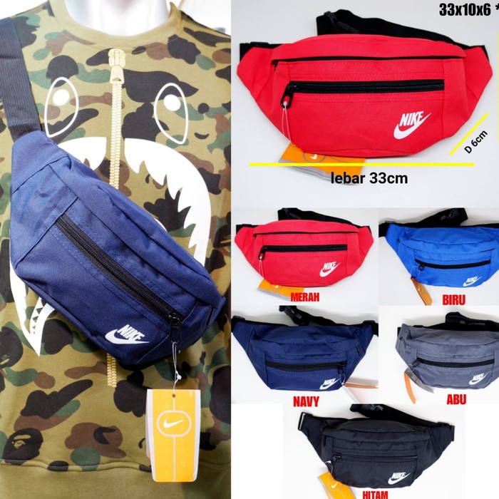 Best Tas Selempang Pria Kamera Slempang  TAS NIKE WAIST BAG import 5 warna ( UNISEX ) - Navy 50ORM