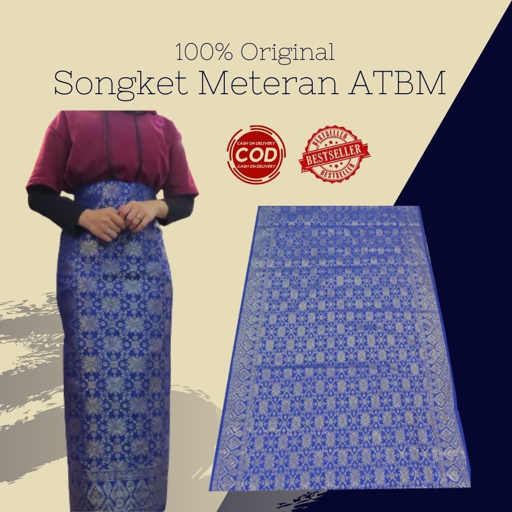  Kain  Songket Palembang  Songket Meteran Songket Mesin ATBM 