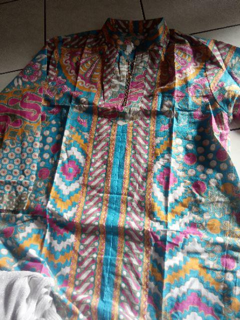 Tunic Aserehe Mataram Brownies Jumbo Tunik Batik Cantik Modern Big Size Seragam Batik Kantor Kerja