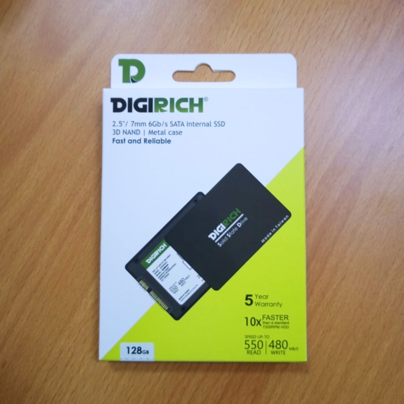 SSD SATA III DIGIRICH BODY METAL GARANSI 5TAHUN 128 GB