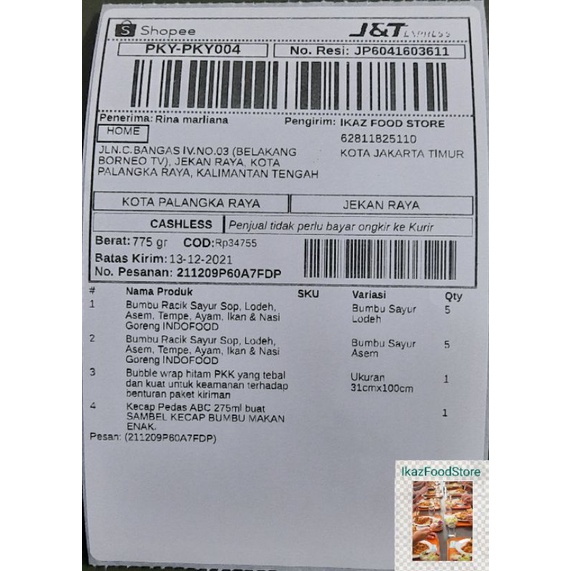 

Label Sticker Thermal 100x150mm Barcode isi 250/350/500 pcs/Roll/Lipat/Bag/Print Resi Alamat 4x6 A6