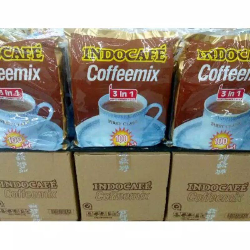 

INDOCAFE Coffemix 3 in 1 isi 100 sachet Kopi instan kemasan