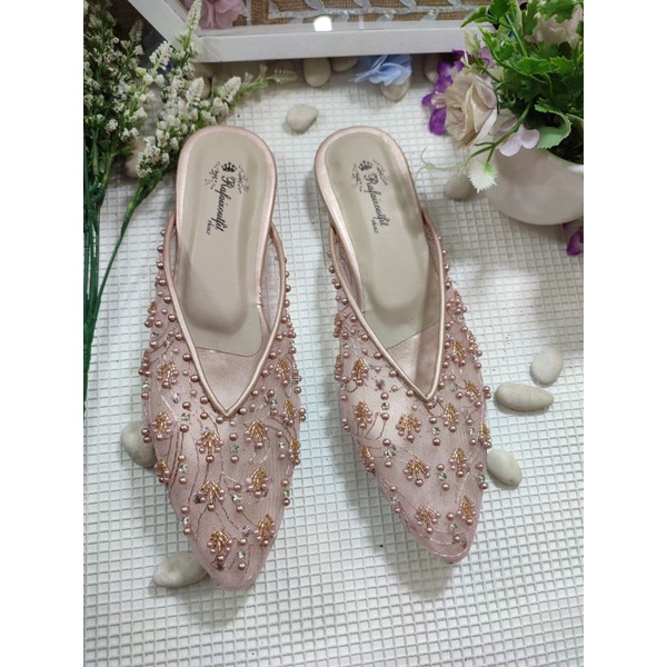 flatshoes Marrisa rosegold tnpa hak