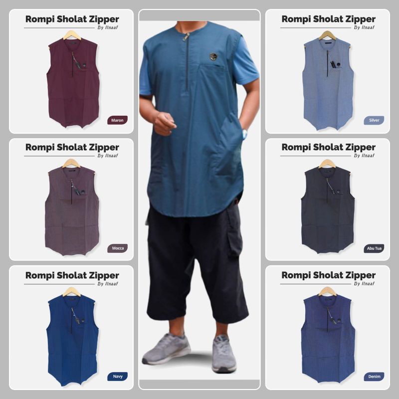 ROMPI SHOLAT BY SYIRKUH/ILNAAF ROSAL ZIPPER OXFORD PREMIUM